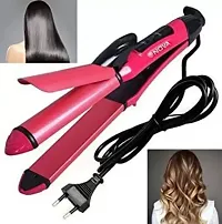 3 in 1 Hair Styler, Straightener, Curler  Crimper (Multicolour)-thumb3