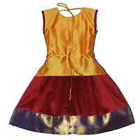 Alluring Maroon Cotton Lehenga Choli With Waist Belt And Accessories For Girls-thumb2