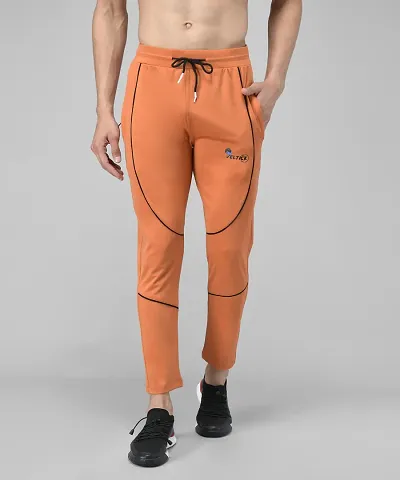 Comfortable Polyester Blend Regular Track Pants For Men 