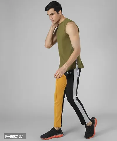 Men's Lycra Multicoloured Track Pant-thumb5