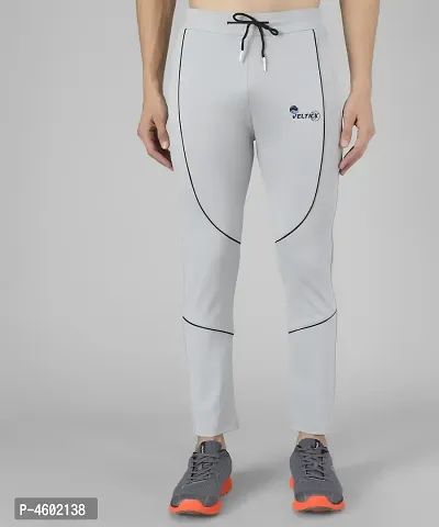 Men's Lycra Grey Track Pant