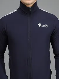 Navy Blue Lycra Blended Jackets For Men-thumb4