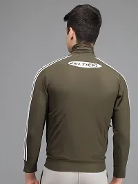 Green Lycra Blended Jackets For Men-thumb1