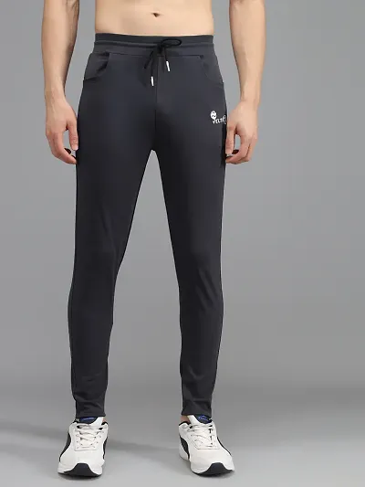 Fabulous Dark 4-Way Lycra Solid Regular Track Pants For Men