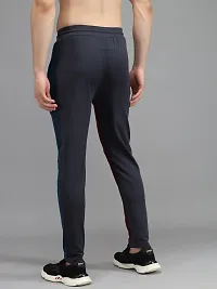 Fabulous 4-Way Lycra Colourblocked Regular Track Pants For Men-thumb1