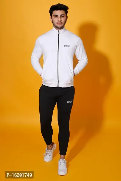 Stylish Fancy Cotton Blend Tracksuit For Men-thumb0