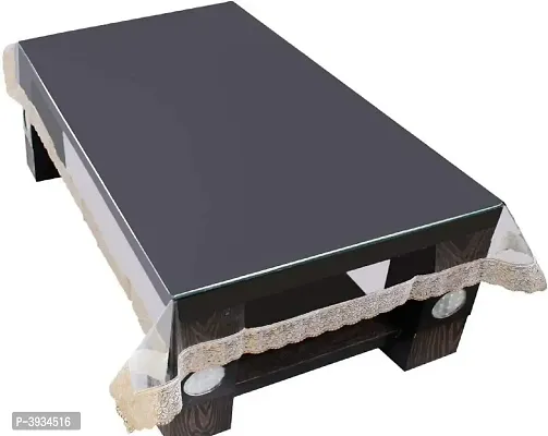 Stylish Golden Border Water Proof Center Table Cover-thumb0