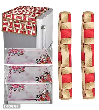 Superb Polyester Fridge Cover Set (Pack of 6)