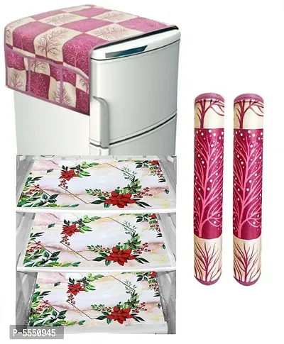 Superb Polyester Fridge Cover Set (Pack of 6)-thumb0