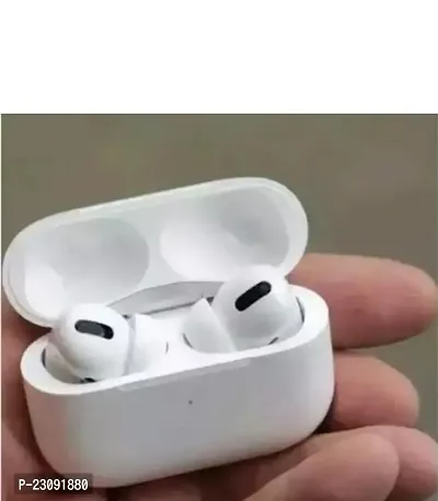 White BT Wireless Earbuds Bluetooth Headphones with Charging Case Built in Mic in Earbuds-thumb0