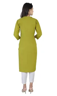 AARON INC Stand Coller Woman Cotton Plain Colour Kurti Pack of 2 Multicolour-thumb1