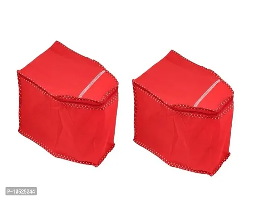 Non Woven Saree Cover Set of 2 Saree Cover Designer/Wardrobe Organiser/Regular Clothes Bag Front Transparent Window.