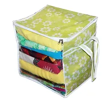 Designer Printed Front Transparent Window Multi Purpose Storage Bag with Zip- 5 Pieces-thumb2