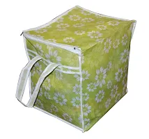 Designer Printed Front Transparent Window Multi Purpose Storage Bag with Zip- 5 Pieces-thumb1