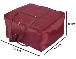 Durable Parachute Jumbo Underbed Rectangular Storage Bag Satan Bag With Zipper And Handle Large  Pack Of 1-thumb1