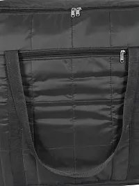 Durable Parachute Jumbo Underbed Rectangular Storage Bag Satan Bag With Zipper And Handle Large Black Pack Of 1-thumb3