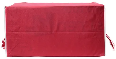 Durable Non Woven Big Size Jumbo Storage Bag Maroon  Pack Of 2-thumb1