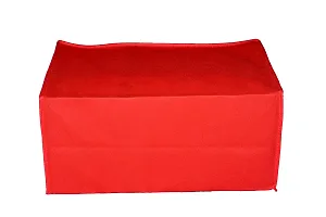 Multipurpose Wardrobe Organiser,Saree Cover,Regular Cloth Storage Bag in Heavy Non woven Material nbsp;nbsp;(Red) Pack of 2-thumb3