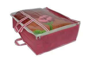 Underbed Storage Bag, Storage Organizer, Single Blanket Cover with Zipper  Handles-thumb3