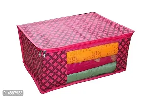 Trendy Non Woven Saree Cover Storage Bags Saree Organizer (Set of 7)-thumb1