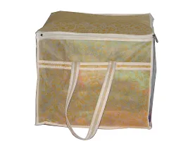 Designer Non-Woven Yellow Flower Saree Cover Box-thumb2