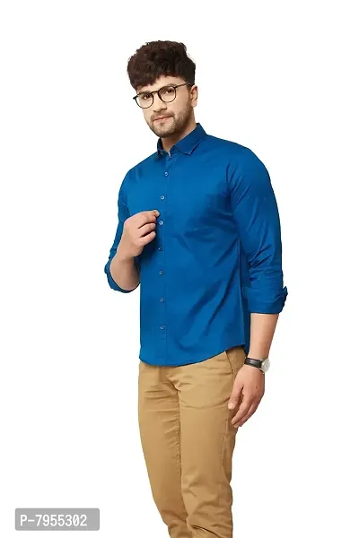 AARON INC Men's Cotton Classic Collar Casual Shirt