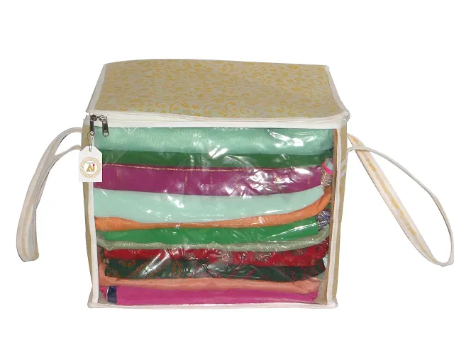 Designer Non-Woven Flower Saree Cover Box