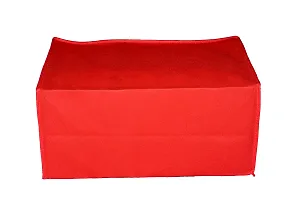 Multipurpose Wardrobe Organiser,Saree Cover,Regular Cloth Storage Bag in Heavy Non woven Material nbsp;nbsp;(Red) Pack of 1-thumb1