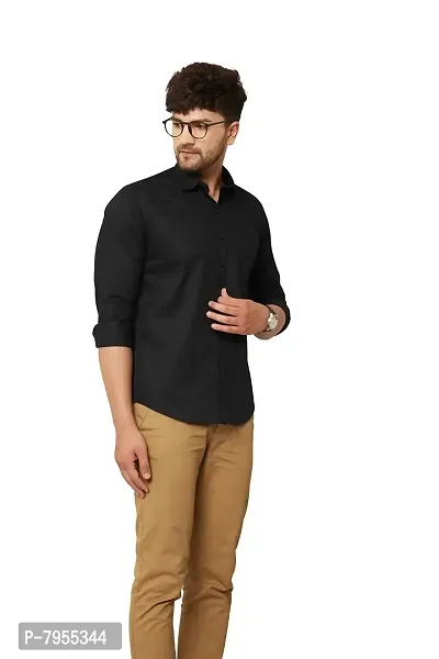 AARON INC Men's Cotton Classic Collar Casual Shirt