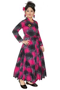 Stylish Girls Maxi Full Length Party Dress Multicolor Full Sleeve-thumb2