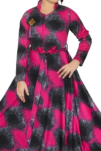 Stylish Girls Maxi Full Length Party Dress Multicolor Full Sleeve-thumb3