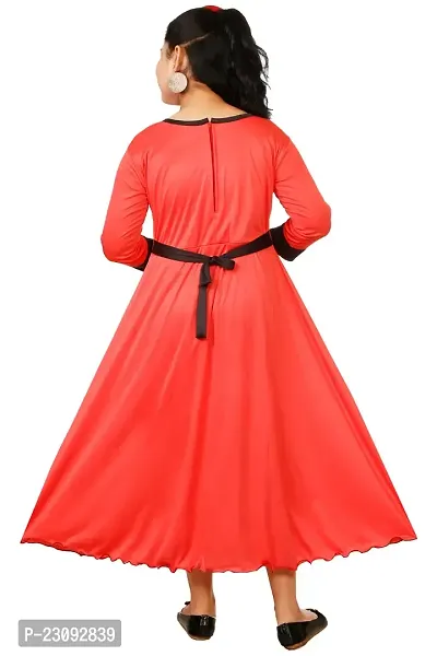 Stylish Girls Maxi Full Length Party Dress Red-thumb2