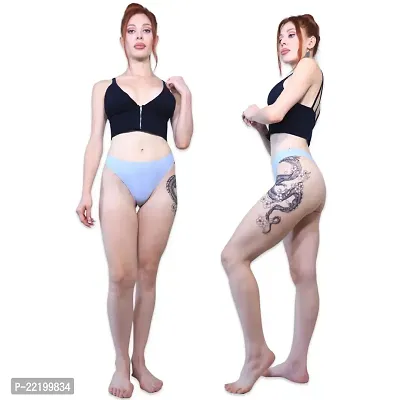 REPUBLIC OF CURVES Grey Seamless Thongs No Show Panty | Gym Panty | Seamless Women Panty | Women Thongs Panty | Fancy Panty Panty-thumb2