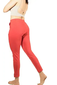 CURVY FIT |Red Smoke Pants|Kurti Pants|Cigarette Pants|Cotton Pants|Cotton Formal Pants| Casual Pants|Cotton Trousers (Size-XL)-thumb4