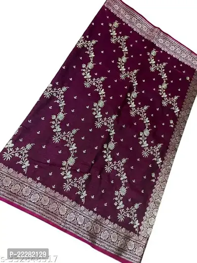 Elegant Banarasi Silk Embellished Saree with Blouse piece