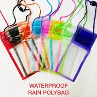 Mobile Waterproof Sealed Transparent Plastic Bag / Pouch Cover For All Mobile Phones pack of 1-thumb1