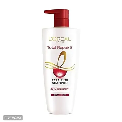 LOreal Paris Shampoo, For Damaged and Weak Hair, With Pro-Keratin + Ceramide, Total Repair 5, 1ltr