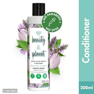Love Beauty  Planet Onion Blackseed  Patchouli Hair Fall Control Combo with Sulfate Free Shampoo-200ml  Conditioner-200ml-thumb2