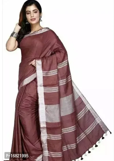 Stylish Fancy Cotton Saree With Blouse Piece For Women