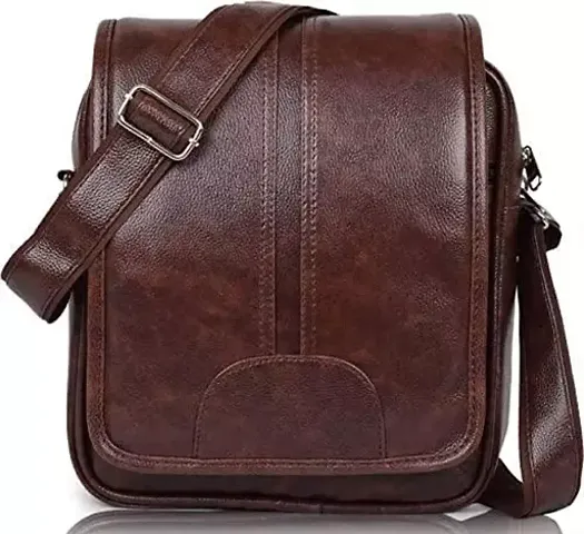 Stylish Leather Messenger Bag