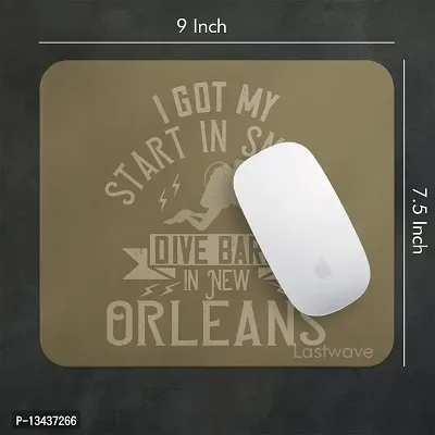 Lastwave Diving Mouse Pad Collection, I got My Start in Small Dive Bars in New Orleans, Diving Design Printed Mouse Pad for Computer, PC, Laptop, Gaming, Travel-thumb2