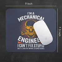 Lastwave Engineer Mouse Pad Collection, I'm A Mechanical Engineer I Can't Fix Stupid But I Can Fix What Stupid Does, Graphic Printed Mousepad for Laptop, Computer, PC, Gaming, Travel-thumb1