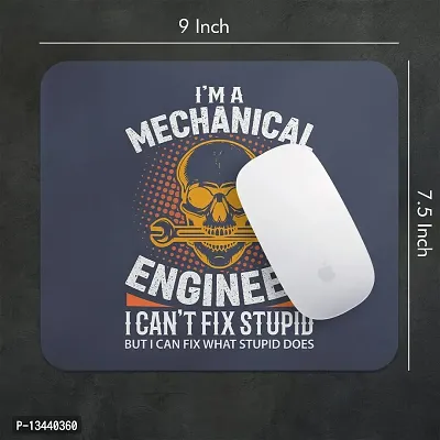 Lastwave Engineer Mouse Pad Collection, I'm A Mechanical Engineer I Can't Fix Stupid But I Can Fix What Stupid Does, Graphic Printed Mousepad for Laptop, Computer, PC, Gaming, Travel-thumb2
