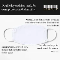 Farnup 3PLY Cotton Mask, Washable and Reusable BTS Design Face Mask for Unisex (BTSN210, Pack of 3), Without Valve-thumb4