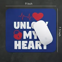 Lastwave Mouse Pad Collection, Unlock My Heart, Graphic Printed Mouse Pad for Computer, PC, Laptop, Gaming, Travel-thumb1