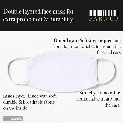 Farnup Wedding Collection, Team Bride Mask Design 3Ply Cloth Mask for Face, WDC-1198 (Pack of 10)-thumb3