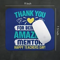 Lastwave Teacher Mouse Pad Collection, Thank You for Being an Amazing Mentor Happy Teachers Day! Design 2, Graphic Printed Mousepad for Laptop, Computer, PC, Gaming, Travel | Gift for Teacher-thumb1