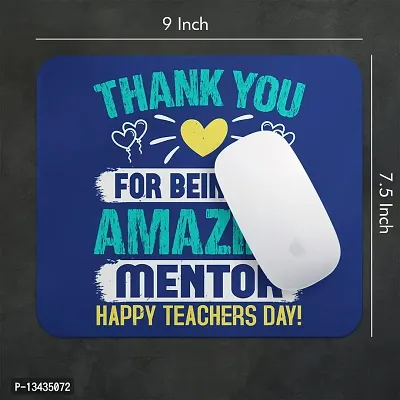 Lastwave Teacher Mouse Pad Collection, Thank You for Being an Amazing Mentor Happy Teachers Day! Design 2, Graphic Printed Mousepad for Laptop, Computer, PC, Gaming, Travel | Gift for Teacher-thumb2