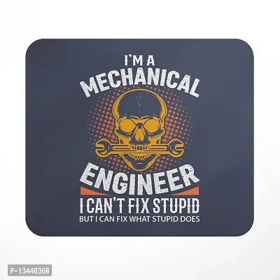 Lastwave Engineer Mouse Pad Collection, I'm A Mechanical Engineer I Can't Fix Stupid But I Can Fix What Stupid Does, Graphic Printed Mousepad for Laptop, Computer, PC, Gaming, Travel-thumb0