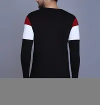 Stylish Multicoloured Polyester Printed Long Sleeves Tees For Men-thumb1